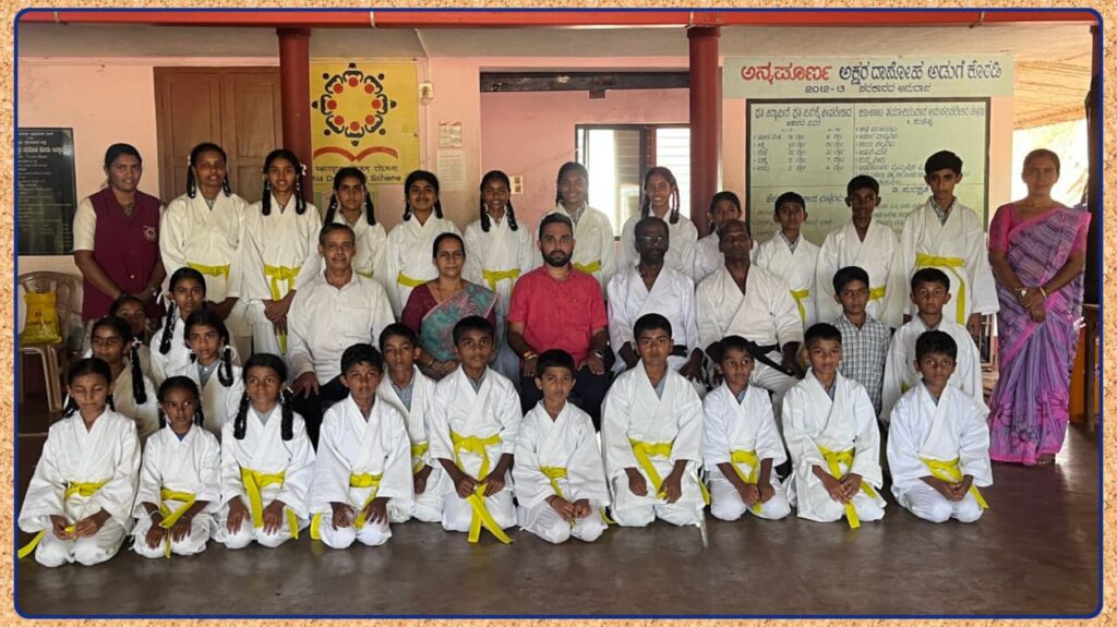 karate belt examination patte sri krishna educational institutions