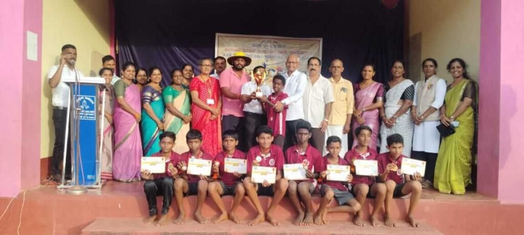 Sri Krishna Educational Institutions Students Selected for the Taluk-Level Volleyball Tournament from the Zonal Level